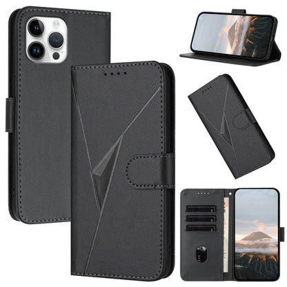 Triangle Pattern Buckle Clasp Leather Phone Case, For iPhone 13 mini, For iPhone 12 / 12 Pro, For iPhone 12 Pro Max