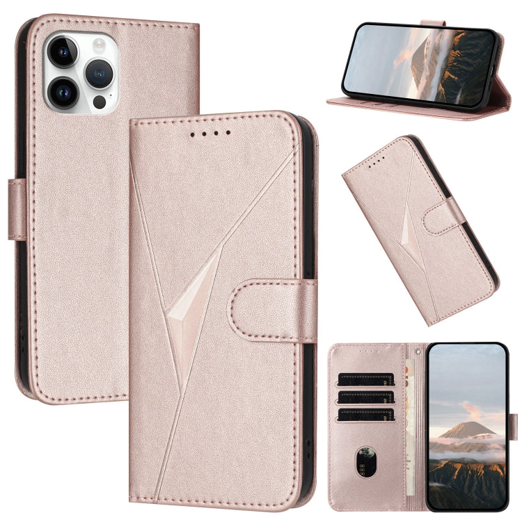 Triangle Pattern Buckle Clasp Leather Phone Case, For iPhone 13 mini, For iPhone 12 / 12 Pro, For iPhone 12 Pro Max