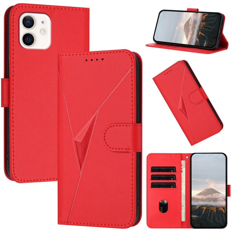 Triangle Pattern Buckle Clasp Leather Phone Case, For iPhone 12 mini, For iPhone 11 Pro Max, For iPhone 11