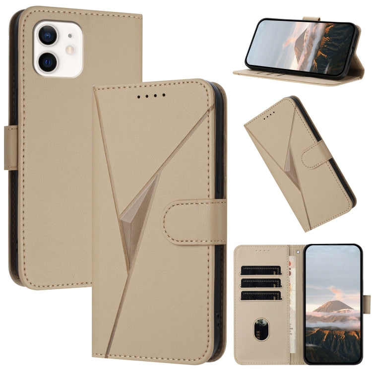 Triangle Pattern Buckle Clasp Leather Phone Case, For iPhone 13 mini, For iPhone 12 / 12 Pro, For iPhone 12 Pro Max