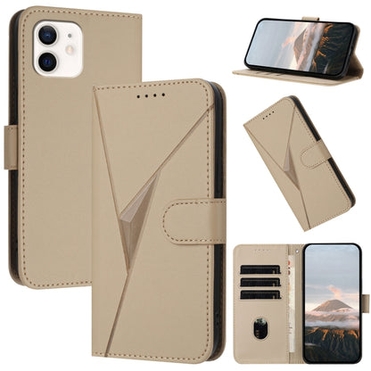 Triangle Pattern Buckle Clasp Leather Phone Case, For iPhone 13 mini, For iPhone 12 / 12 Pro, For iPhone 12 Pro Max