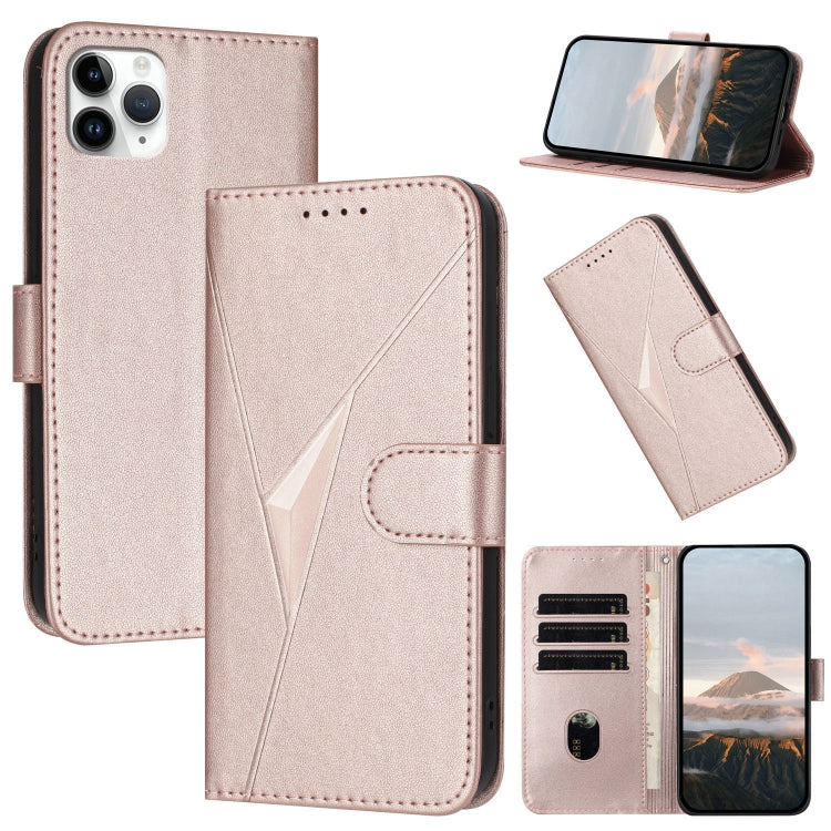 Triangle Pattern Buckle Clasp Leather Phone Case, For iPhone 12 mini, For iPhone 11 Pro Max, For iPhone 11