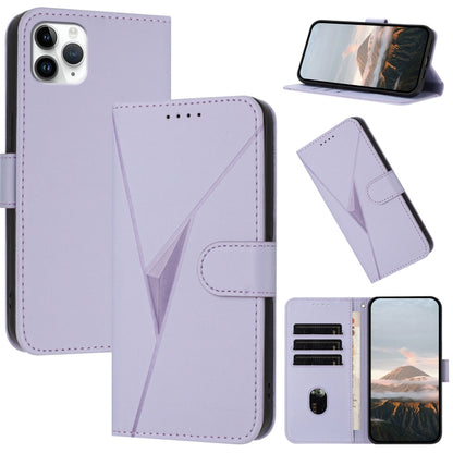 Triangle Pattern Buckle Clasp Leather Phone Case, For iPhone 12 mini, For iPhone 11 Pro Max, For iPhone 11