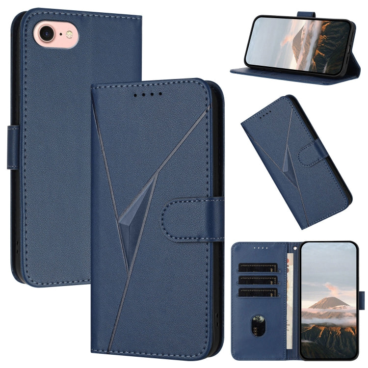 Triangle Pattern Buckle Clasp Leather Phone Case, For iPhone 14 Pro, For iPhone 14 Pro Max, For iPhone 7 / 8 / SE 2022