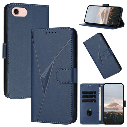 Triangle Pattern Buckle Clasp Leather Phone Case, For iPhone 14 Pro, For iPhone 14 Pro Max, For iPhone 7 / 8 / SE 2022