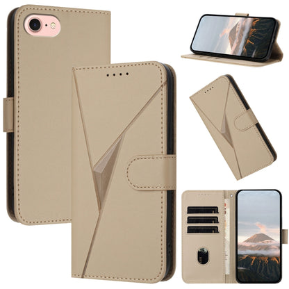 Triangle Pattern Buckle Clasp Leather Phone Case, For iPhone 14 Pro, For iPhone 14 Pro Max, For iPhone 7 / 8 / SE 2022