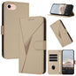 Triangle Pattern Buckle Clasp Leather Phone Case, For iPhone 14 Pro, For iPhone 14 Pro Max, For iPhone 7 / 8 / SE 2022