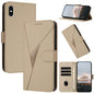 Triangle Pattern Buckle Clasp Leather Phone Case, For iPhone XS Max, For iPhone 7 Plus / 8 Plus