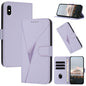 Triangle Pattern Buckle Clasp Leather Phone Case, For iPhone XS Max, For iPhone 7 Plus / 8 Plus