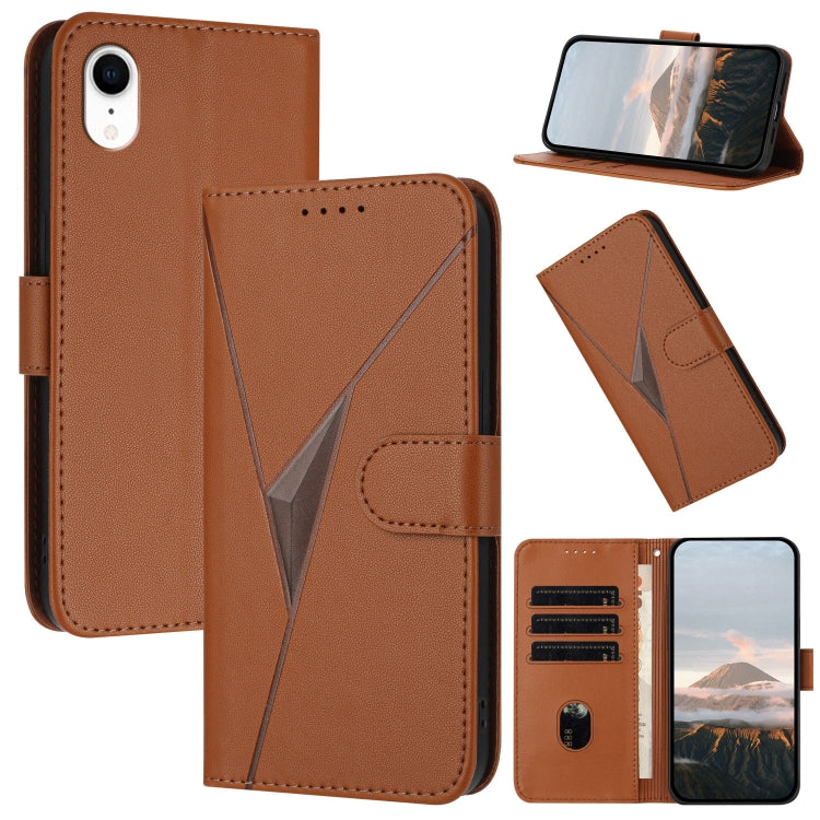 Triangle Pattern Buckle Clasp Leather Phone Case, For iPhone 11 Pro, For iPhone X / XS, For iPhone XR