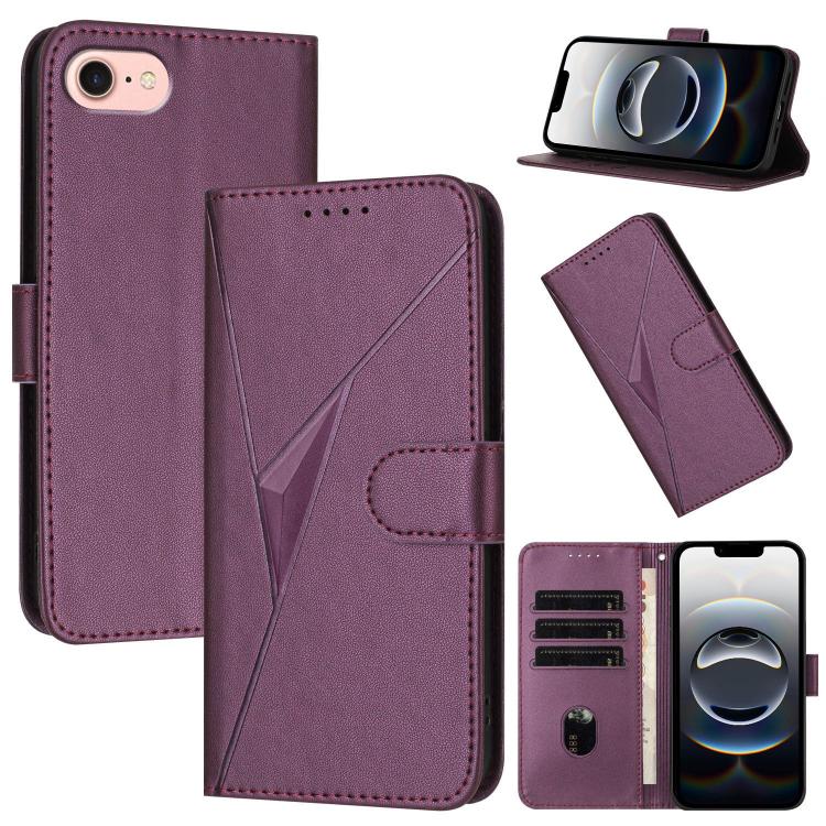 Triangle Pattern Buckle Clasp Leather Phone Case, For iPhone 17e / 16e, For iPhone 17 Pro Max, For iPhone 17 Pro