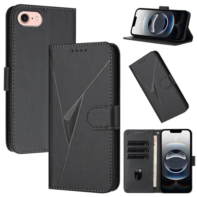 Triangle Pattern Buckle Clasp Leather Phone Case, For iPhone 17e / 16e, For iPhone 17 Pro Max, For iPhone 17 Pro
