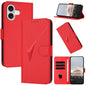 Triangle Pattern Buckle Clasp Leather Phone Case, For iPhone 17, For iPhone Air, For iPhone 16 Pro Max