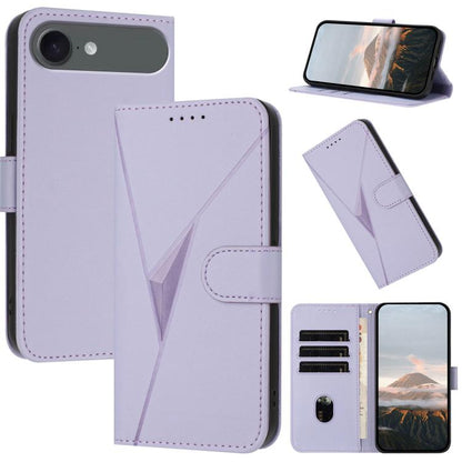 Triangle Pattern Buckle Clasp Leather Phone Case, For iPhone 17, For iPhone Air, For iPhone 16 Pro Max