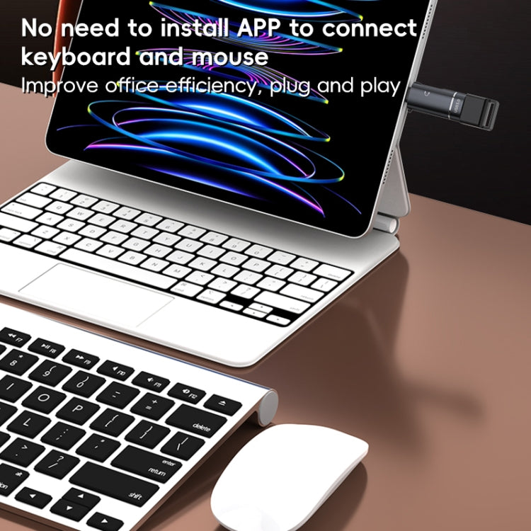 2 in 1 Type-C to USB and Type-C Earphone Adapter, Type-C to USB and Type-C