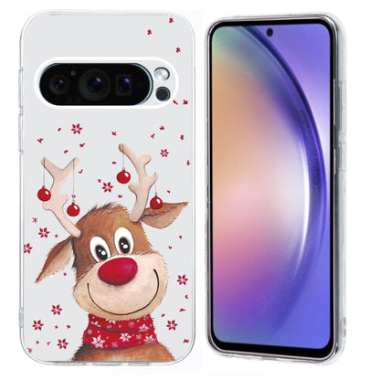 Christmas Painted Pattern TPU Transparent Phone Case