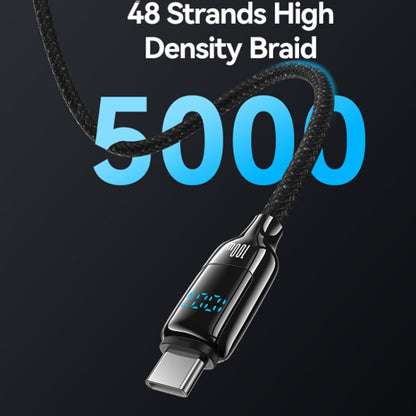 USAMS SJ742 100W USB-C / Type-C to USB-C / Type-C Zinc Alloy Digital Display Fast Data Cable, Length: 1.2m, SJ742USB01, SJ742USB02