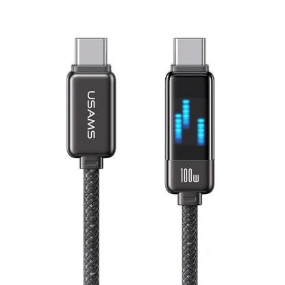 USAMS SJ744 100W USB-C / Type-C to USB-C / Type-C Zinc Alloy Fast Data Cable, Length: 1.2m, SJ744USB01, SJ744USB02