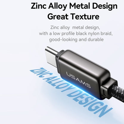 USAMS SJ744 100W USB-C / Type-C to USB-C / Type-C Zinc Alloy Fast Data Cable, Length: 1.2m, SJ744USB01, SJ744USB02