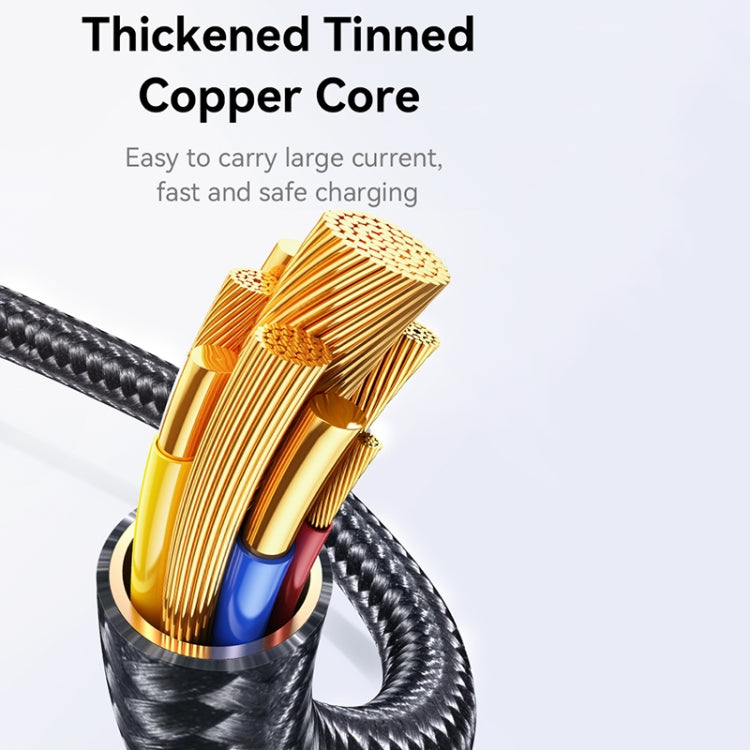 USAMS SJ744 100W USB-C / Type-C to USB-C / Type-C Zinc Alloy Fast Data Cable, Length: 1.2m, SJ744USB01, SJ744USB02