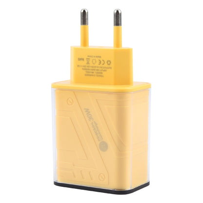 95-A3CL 30W Type-C, 8 Pin, USB-A Mecha Style Multi-Port Fast Charger, EU Plug