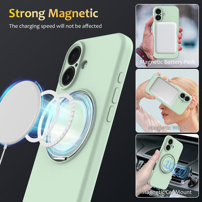 Liquid Silicone MagSafe Phone Case with Rotating Holder, For iPhone 16, For iPhone 15 Pro Max, For iPhone 15 Pro, For iPhone 15 Plus, For iPhone 15