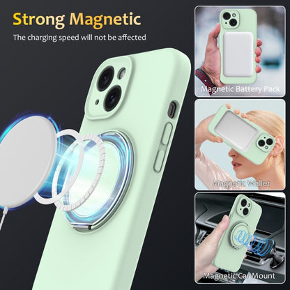 Liquid Silicone MagSafe Phone Case with Rotating Holder, For iPhone 14 Plus, For iPhone 14, For iPhone 14 Pro, For iPhone 14 Pro Max