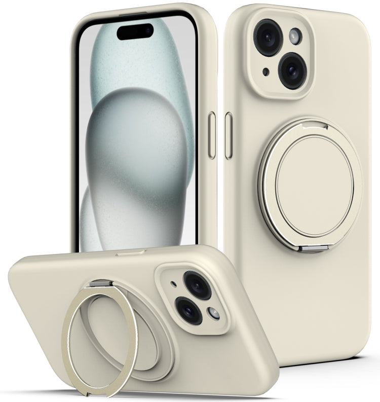 Liquid Silicone MagSafe Phone Case with Rotating Holder, For iPhone 14 Plus, For iPhone 14, For iPhone 14 Pro, For iPhone 14 Pro Max