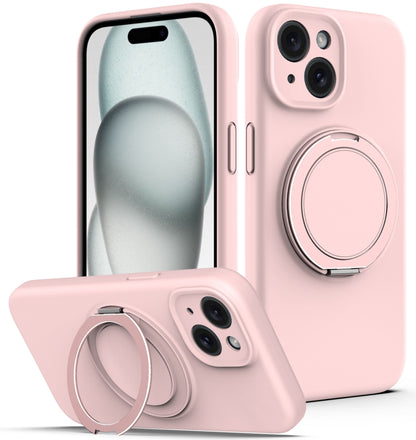 Liquid Silicone MagSafe Phone Case with Rotating Holder, For iPhone 14 Plus, For iPhone 14, For iPhone 14 Pro, For iPhone 14 Pro Max