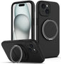 Liquid Silicone MagSafe Phone Case with Rotating Holder, For iPhone 14 Plus, For iPhone 14, For iPhone 14 Pro, For iPhone 14 Pro Max