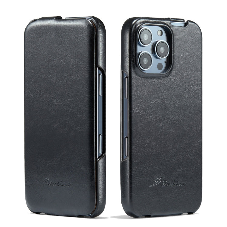 Fierre Shann 64 Texture Vertical Flip PU Leather Phone Case, For iPhone 17e / 16e, For iPhone 16 Pro Max, For iPhone 16 Pro, For iPhone 16 Plus, For iPhone 16