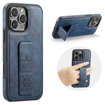 Fierre Shann Oil Wax Cow Leather Holder Back Phone Case, For iPhone 16, For iPhone 15 Pro Max, For iPhone 15 Pro, For iPhone 15 Plus