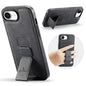 Fierre Shann Oil Wax Cow Leather Holder Back Phone Case, For iPhone 17e / 16e, For iPhone 16 Pro Max, For iPhone 16 Pro, For iPhone 16 Plus