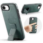 Fierre Shann Oil Wax Cow Leather Holder Back Phone Case, For iPhone 17e / 16e, For iPhone 16 Pro Max, For iPhone 16 Pro, For iPhone 16 Plus