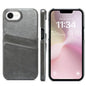 Fierre Shann Retro Oil Wax Texture Card Slots PU Leather Phone Case, For iPhone 18 Pro / 17 Pro, For iPhone 18 Pro Max / 17 Pro Max, For iPhone 17e / 16e, For iPhone 17