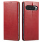 Fierre Shann PU Genuine Leather Texture Phone Case, For Google Pixel 9 Pro XL, For Google Pixel 9 / 9 Pro