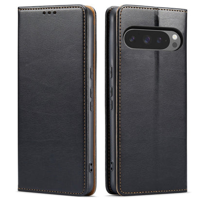 Fierre Shann PU Genuine Leather Texture Phone Case, For Google Pixel 9 Pro XL, For Google Pixel 9 / 9 Pro