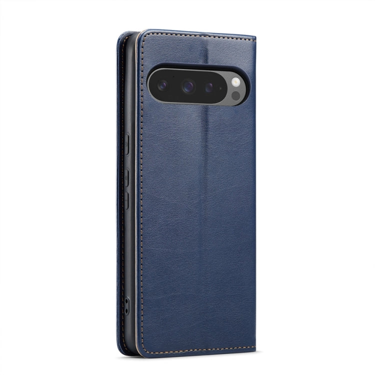 Fierre Shann PU Genuine Leather Texture Phone Case, For Google Pixel 9 Pro XL, For Google Pixel 9 / 9 Pro
