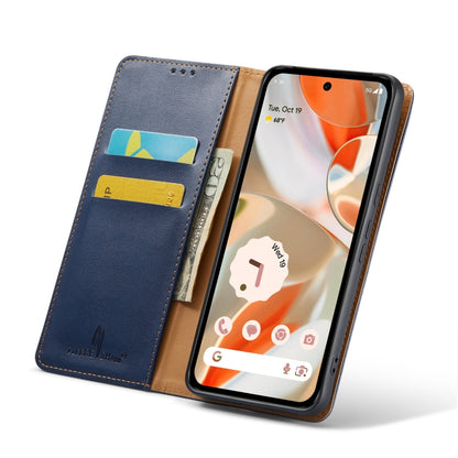 Fierre Shann PU Genuine Leather Texture Phone Case, For Google Pixel 9 Pro XL, For Google Pixel 9 / 9 Pro