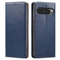 Fierre Shann PU Genuine Leather Texture Phone Case, For Google Pixel 9 Pro XL, For Google Pixel 9 / 9 Pro