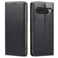 Fierre Shann PU Genuine Leather Texture Phone Case, For Google Pixel 9 Pro XL, For Google Pixel 9 / 9 Pro
