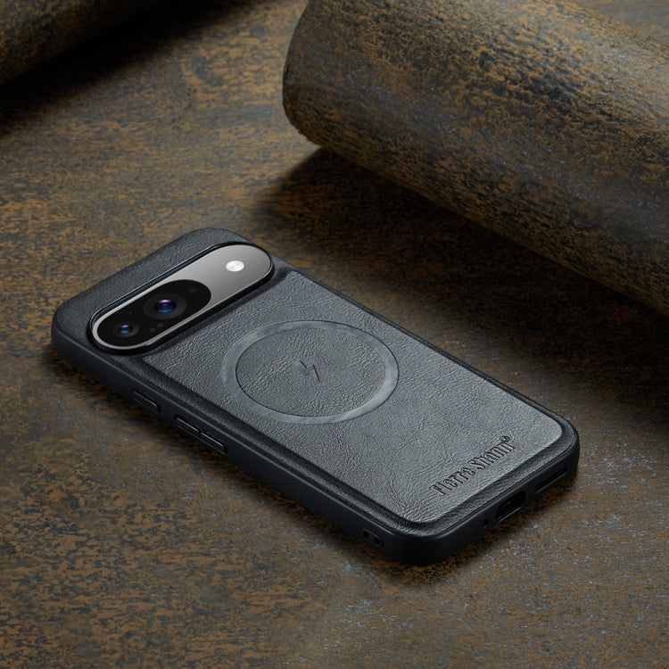 Fierre Shann Cowhide Texture MagSafe Magnetic Phone Case, For Google Pixel 9 Pro XL, For Google Pixel 9 / 9 Pro