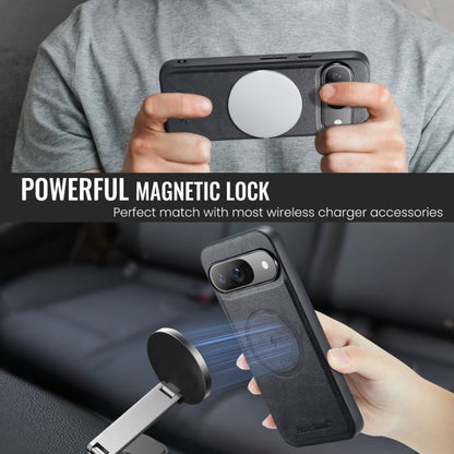 Fierre Shann Cowhide Texture MagSafe Magnetic Phone Case, For Google Pixel 9 Pro XL, For Google Pixel 9 / 9 Pro