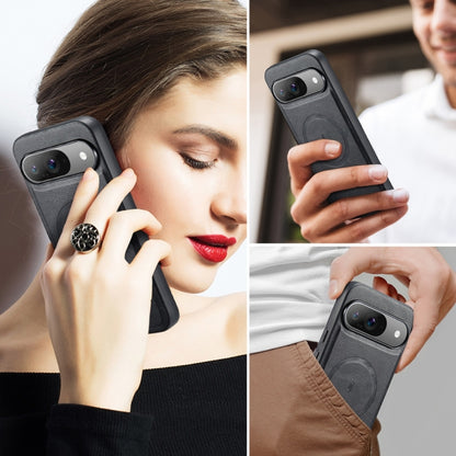 Fierre Shann Cowhide Texture MagSafe Magnetic Phone Case, For Google Pixel 9 Pro XL, For Google Pixel 9 / 9 Pro