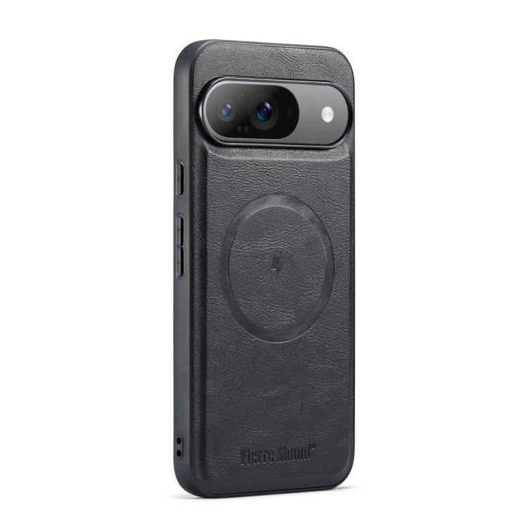 Fierre Shann Cowhide Texture MagSafe Magnetic Phone Case, For Google Pixel 9 Pro XL, For Google Pixel 9 / 9 Pro