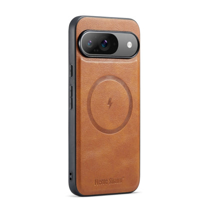 Fierre Shann Cowhide Texture MagSafe Magnetic Phone Case, For Google Pixel 9 Pro XL, For Google Pixel 9 / 9 Pro