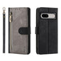 POLA Dual-color Zipper Wallet RFID Leather Phone Case