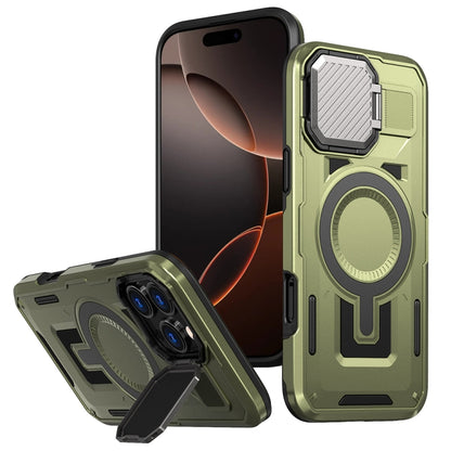 Shield Frame Holder MagSafe Phone Case, For iPhone 16 Pro Max, For iPhone 16 Pro, For iPhone 16 Plus