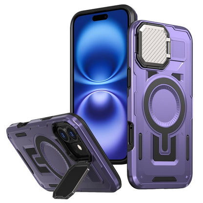 Shield Frame Holder MagSafe Phone Case, For iPhone 16 Pro Max, For iPhone 16 Pro, For iPhone 16 Plus