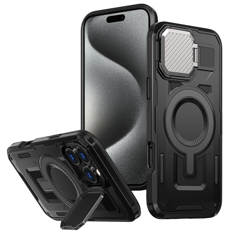Shield Frame Holder MagSafe Phone Case, For iPhone 16, For iPhone 15 Pro Max, For iPhone 15 Pro